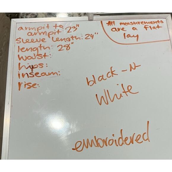 Chicos Womens Embroidered Button Up Shirt Size 2.5 L XL Black White Floral Boho - Picture 4 of 8